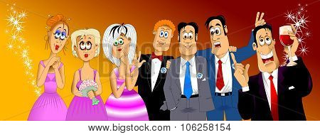 Friends Of The Bride And Groom