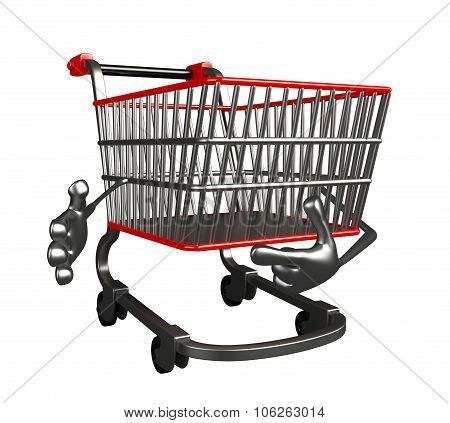 The Trolly Charecter Is Pointing
