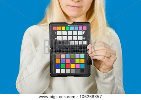 holding the camera color correction