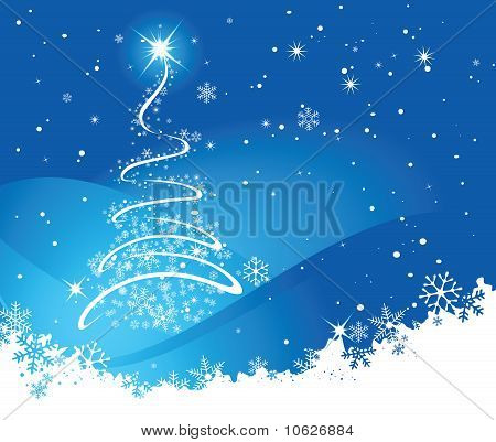 Blue Christmas achtergrond