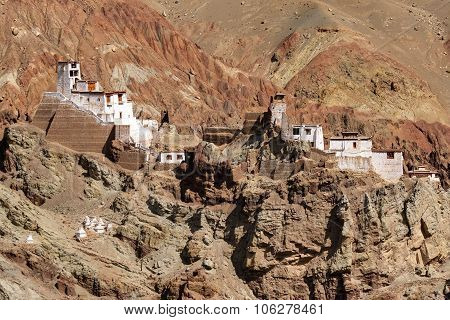 Ruins At Basgo Monastery, Leh, Ladakh, Jammu And Kashmir, India