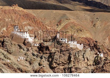 Ruins At Basgo Monastery, Leh, Ladakh, Jammu And Kashmir, India