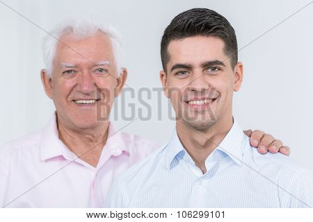 Adult Son With Supporting Father