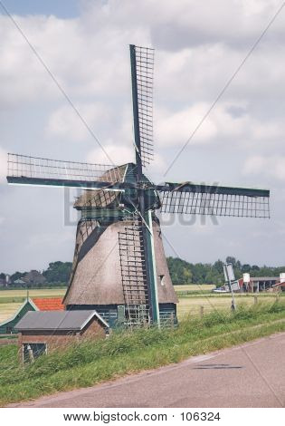 Oude Nederlandse molen.