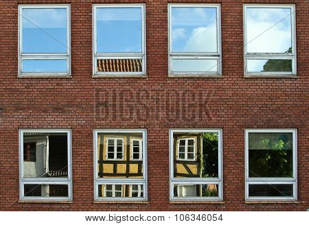 A building in Svenborg in the Fyn island in Denmark
