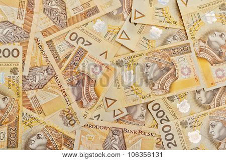 Money - Polish currency 200 PLN