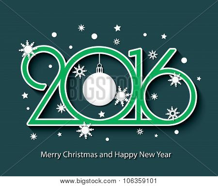 2016 Background For Your Greetings Card