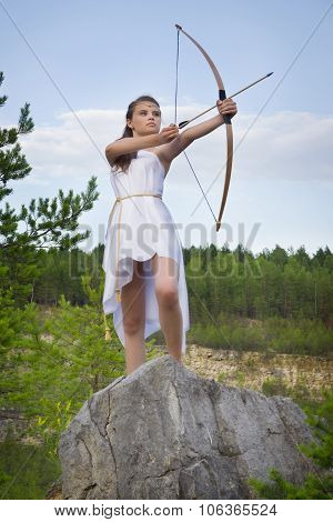 Young Girl With A Bow