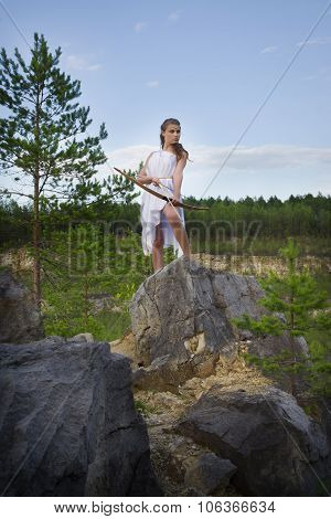 Young Girl Archery
