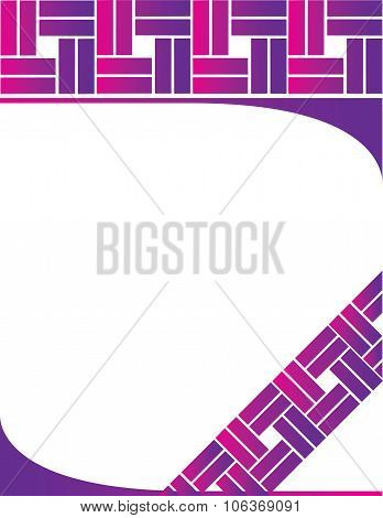 Purple Pink Letterhead Background