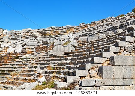 The  Temple  Theatre In  Asia Sky And Ruins