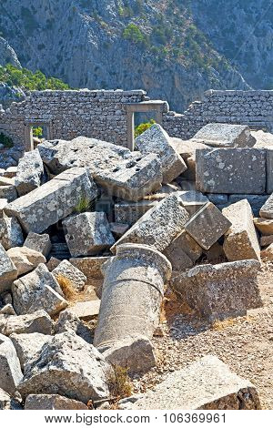 The Old  Temple And  Termessos   Sky  Ruins