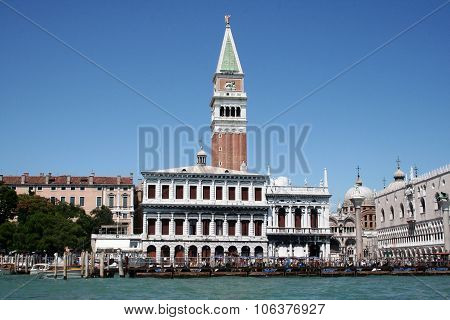 Saint Mark's Square from lagoon