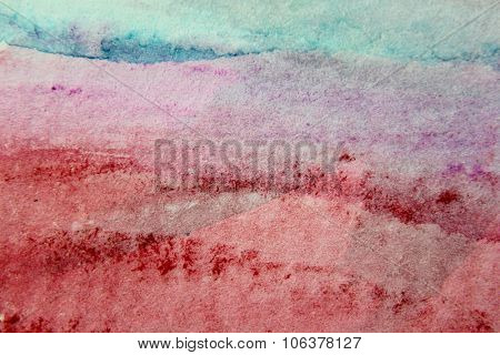 Macro Pink and Blue Watercolor 12
