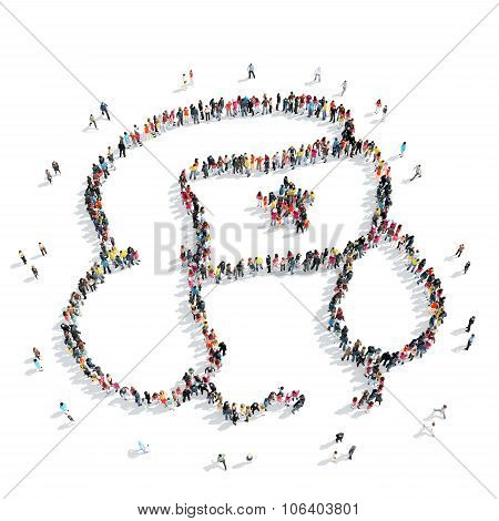 group  people   hat earflaps