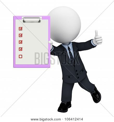 Business Man With Notepad