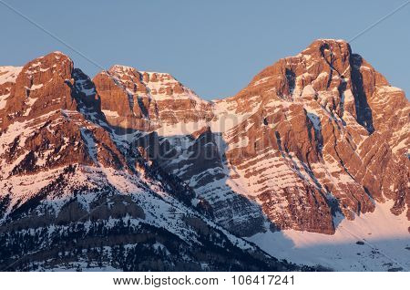 Sunrise in Partacua Mountains, Tena Valley, Pyrenees, Huesca, Aragon, Spain.