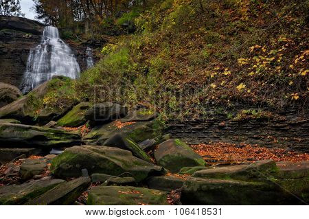 Brandywine Falls In Autumn