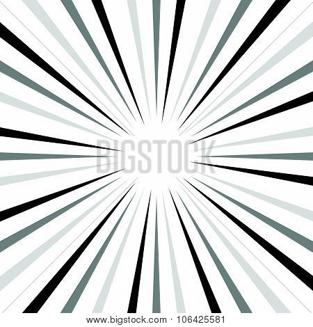 Abstract Background With Radiating Lines. Sunburst, Startburst Background.
