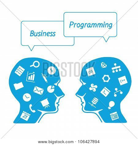 Favorite of software programmers in the form icons