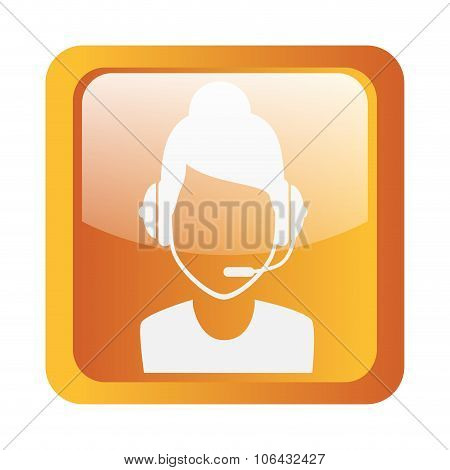 call center icon symbol design