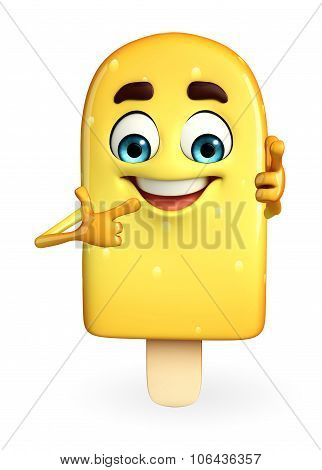 Candy Character Is Pointing