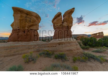Hoodoos At Sunset Devils Garden