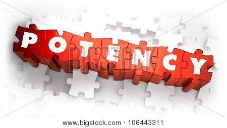 Potency - White Word on Red Puzzles.