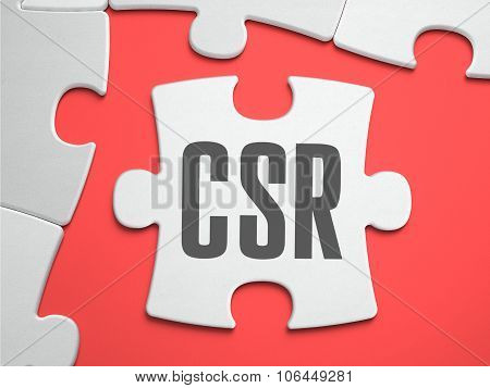 CSR - Puzzle on the Place of Missing Pieces.