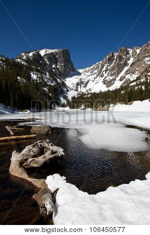Hallet Peak And Dream Lake In Rocky Mountain National Park