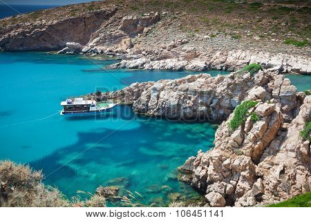 Small Boat On Sea