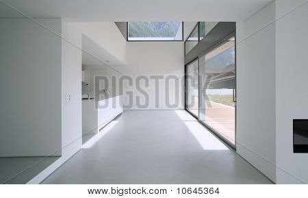 maison moderne, intérieure