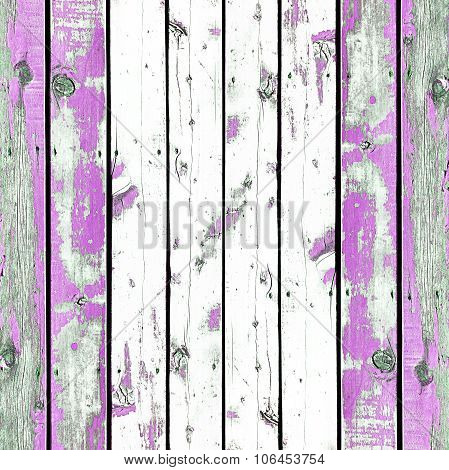 Wooden Wall Background Or Texture, The Old Walls Are Painted Purple