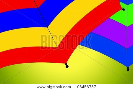 Colorful Umbrella CloseUp Nice Abstract Composition