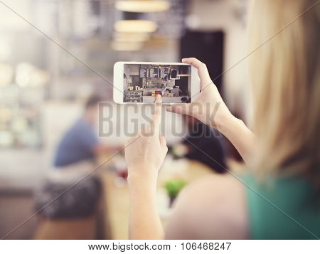 Cafe Coffee Shop Restaurant Small Business Media Concept