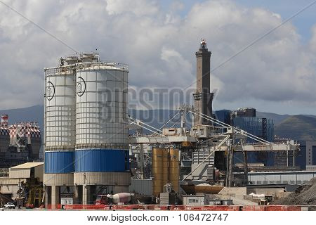 Port of Genoa: the cement silos