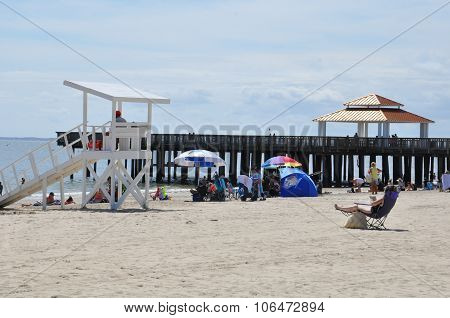 Buckroe Beach Park in Hampton, Virginia