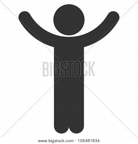 Hands Up Child Icon