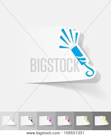 realistic design element. slapstick