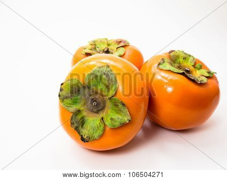 Persimmon On White