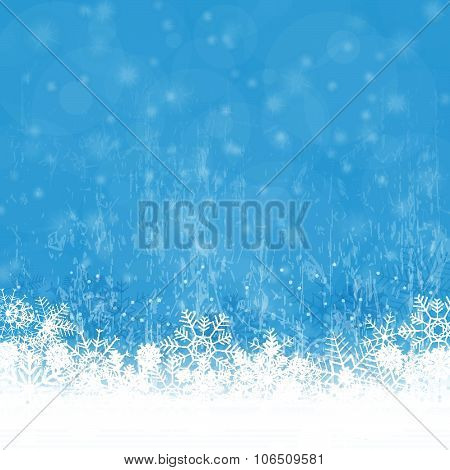 Abstract Snow Flakes Background