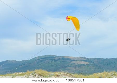 trike with a parachute