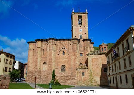 Najera Plaza Mayor The way of Saint James in La Rioja of Spain