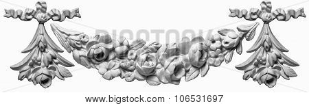 Decoration Item Made Of White Plaster