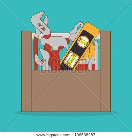 Constructions and tools theme design.