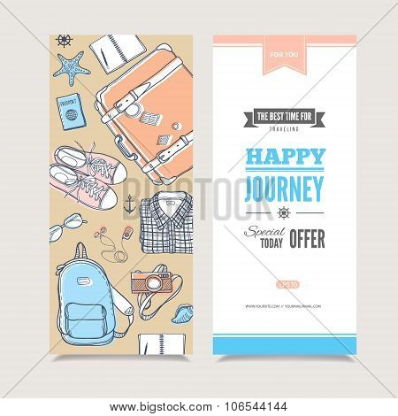 Travel vertical invitation