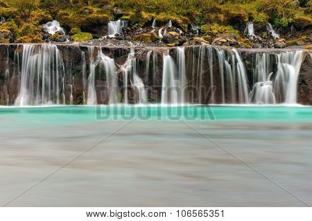 The beautiful Hraunfossar, Iceland