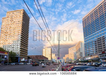 New Arbat Avenue. Moscow. Russia