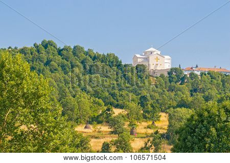 White Church On The Hill, Church Of Croatian Martyrs In Udbina, Croatia