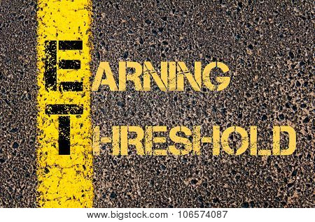 Business Acronym Et As Earning Threshold